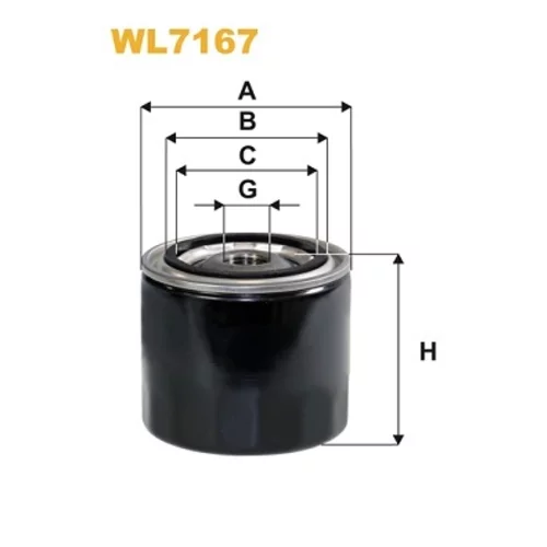 Olejový filter WIX FILTERS WL7167