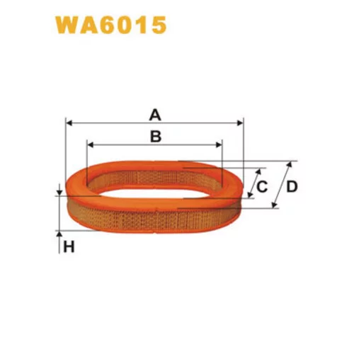 Vzduchový filter WIX FILTERS WA6015