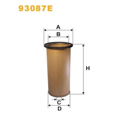 Filter sekundárneho vzduchu 93087E (WIX FILTERS)