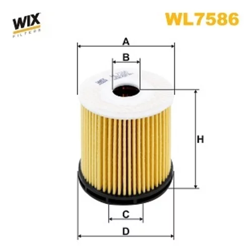 Olejový filter WIX FILTERS WL7586