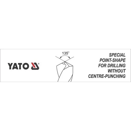 YATO Vrták na kov 10,0 mm HSS-COBALT 1 ks 135° (YATO náradie) - obr. 2