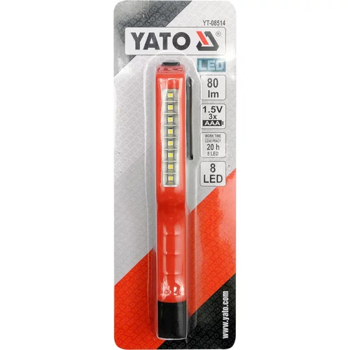 YATO Lampa montážna 8 LED, bezprívodová, 1,5V 3x AAA (YATO náradie) - obr. 3