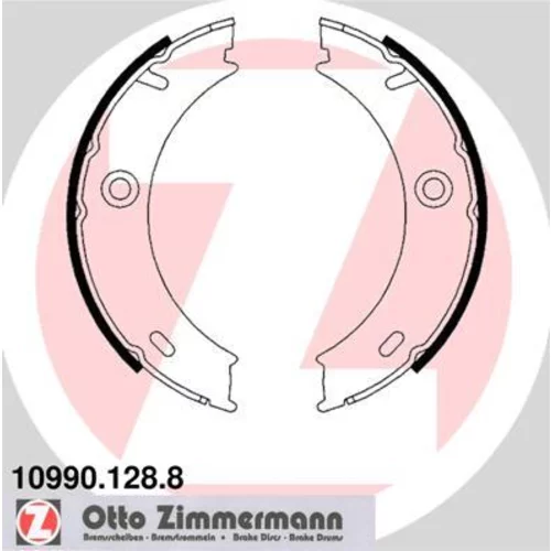 Sada brzd. čeľustí parkov. brzdy ZIMMERMANN 10990.128.8