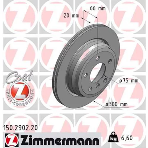 Brzdový kotúč 150.2902.20 /Zimmermann/