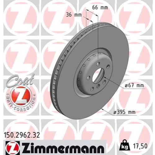 Brzdový kotúč ZIMMERMANN 150.2962.32