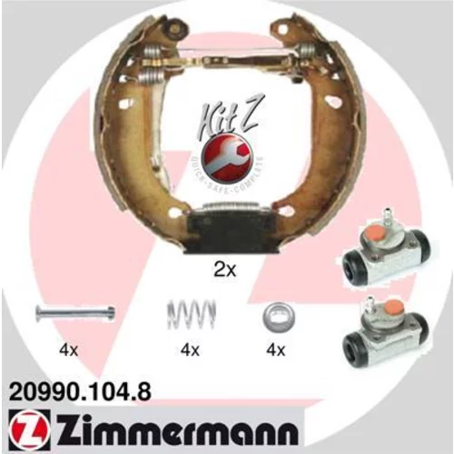 Sada brzdových čeľustí ZIMMERMANN 20990.104.8