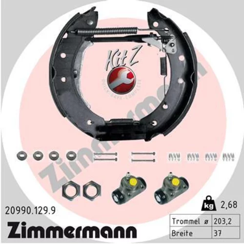 Sada brzdových čeľustí ZIMMERMANN 20990.129.9