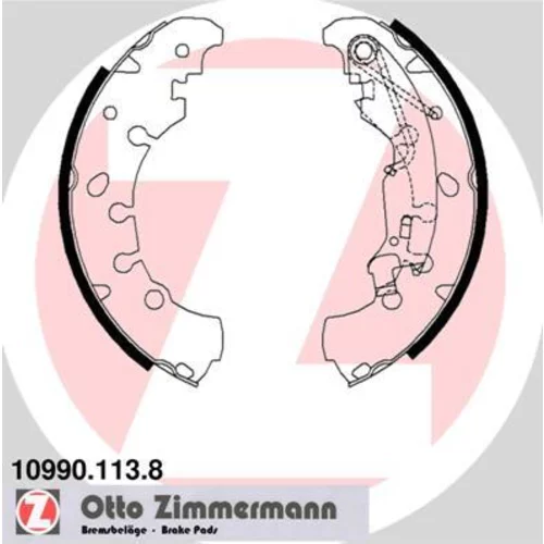 Sada brzdových čeľustí ZIMMERMANN 10990.113.8