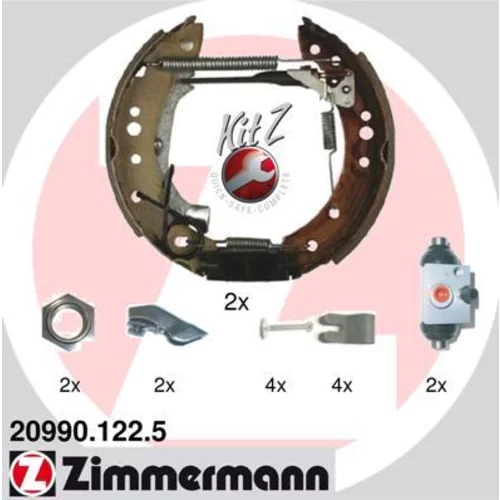 Sada brzdových čeľustí ZIMMERMANN 20990.122.5