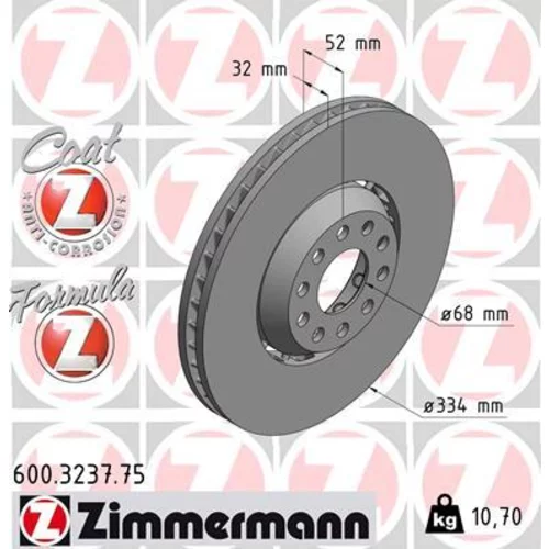 Brzdový kotúč ZIMMERMANN 600.3237.75