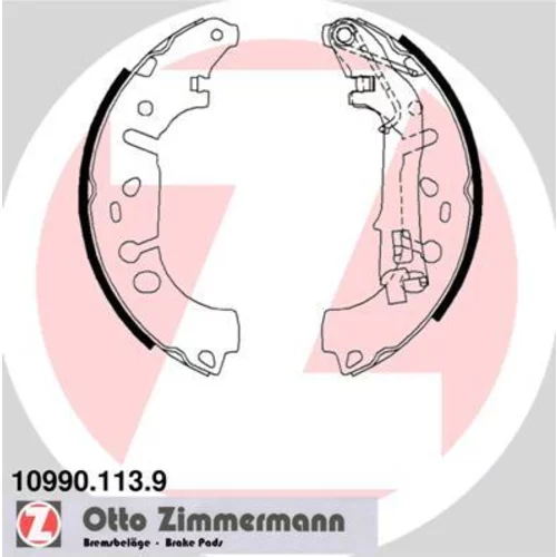 Sada brzdových čeľustí ZIMMERMANN 10990.113.9