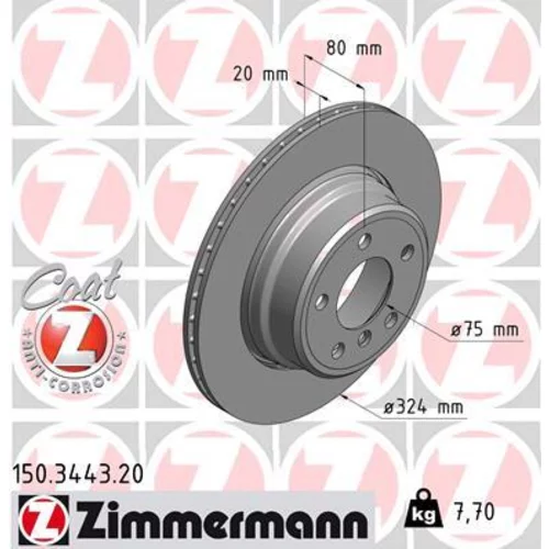 Brzdový kotúč ZIMMERMANN 150.3443.20