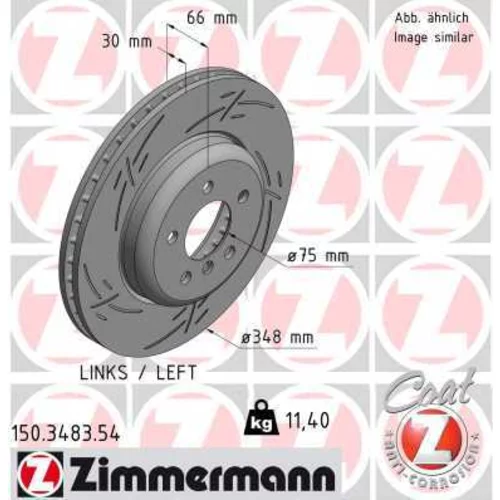 Brzdový kotúč ZIMMERMANN 150.3483.54