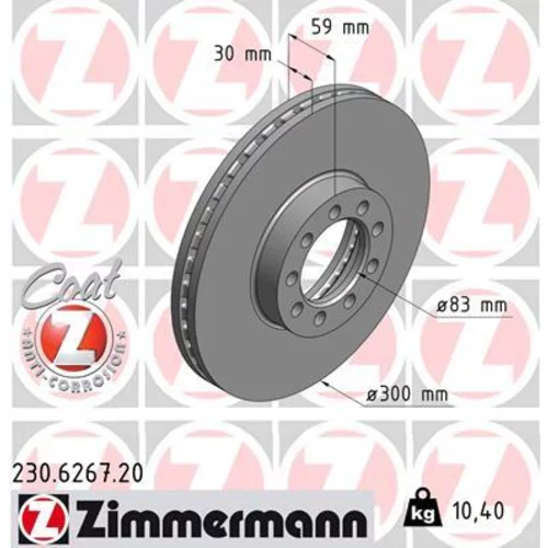 Brzdový kotúč ZIMMERMANN 230.6267.20