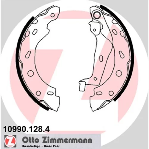 Sada brzdových čeľustí ZIMMERMANN 10990.128.4