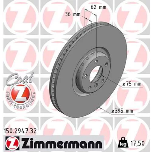 Brzdový kotúč ZIMMERMANN 150.2947.32