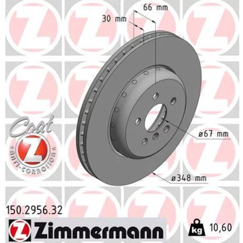 Brzdový kotúč ZIMMERMANN 150.2956.32