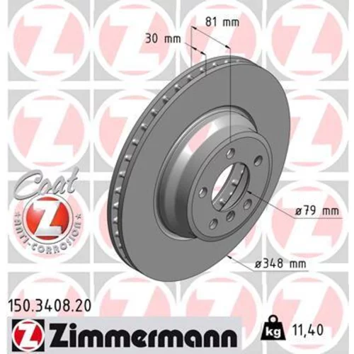 Brzdový kotúč ZIMMERMANN 150.3408.20