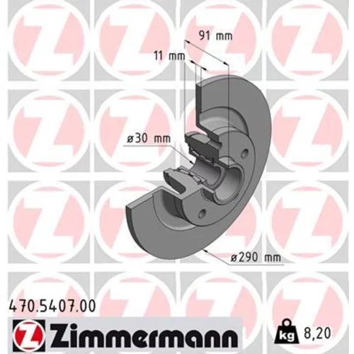 Brzdový kotúč ZIMMERMANN 470.5407.00