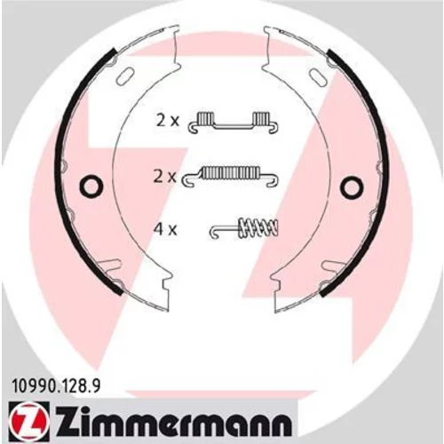 Sada brzd. čeľustí parkov. brzdy ZIMMERMANN 10990.128.9