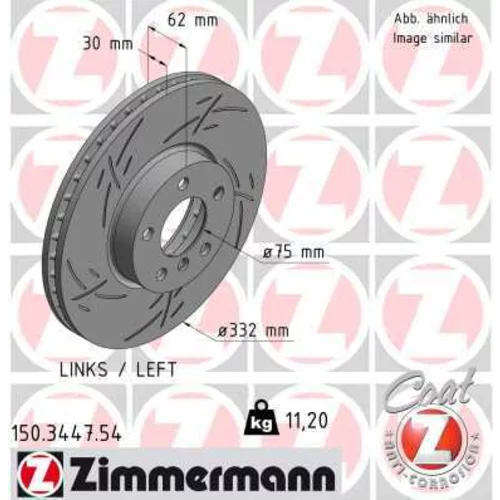 Brzdový kotúč ZIMMERMANN 150.3447.54