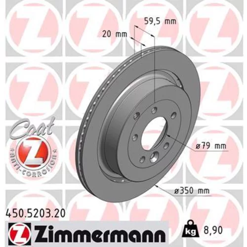 Brzdový kotúč ZIMMERMANN 450.5203.20