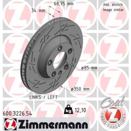 Brzdový kotúč ZIMMERMANN 600.3226.54