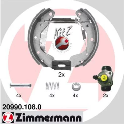 Sada brzdových čeľustí ZIMMERMANN 20990.108.0