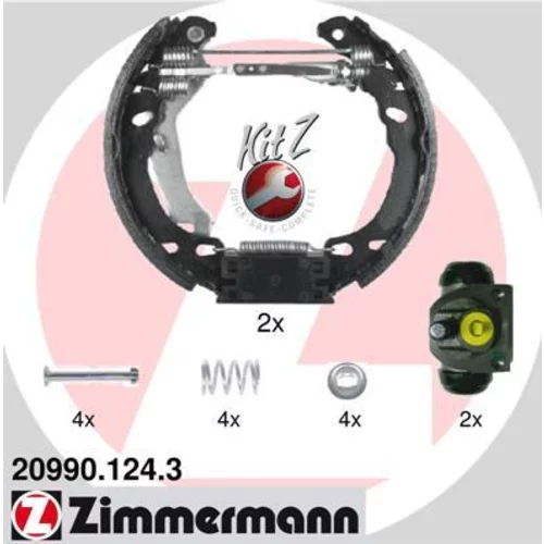 Sada brzdových čeľustí ZIMMERMANN 20990.124.3