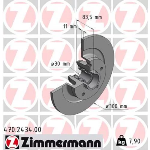 Brzdový kotúč ZIMMERMANN 470.2434.00