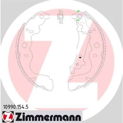 Sada brzdových čeľustí ZIMMERMANN 10990.154.5