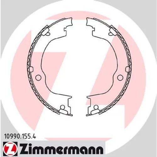 Sada brzd. čeľustí parkov. brzdy ZIMMERMANN 10990.155.4