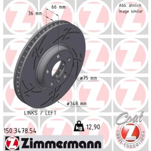 Brzdový kotúč ZIMMERMANN 150.3478.54