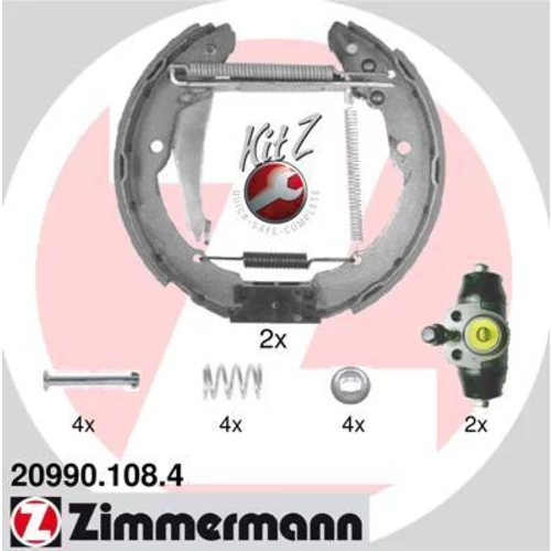 Sada brzdových čeľustí ZIMMERMANN 20990.108.4