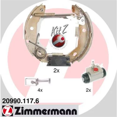 Sada brzdových čeľustí ZIMMERMANN 20990.117.6