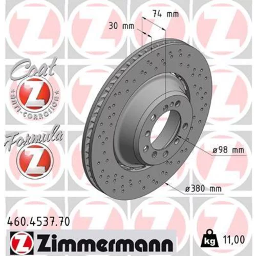 Brzdový kotúč ZIMMERMANN 460.4537.70