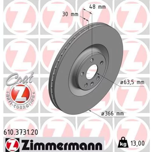 Brzdový kotúč 610.3731.20 /Zimmermann/