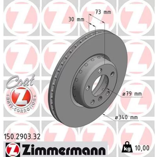 Brzdový kotúč ZIMMERMANN 150.2903.32