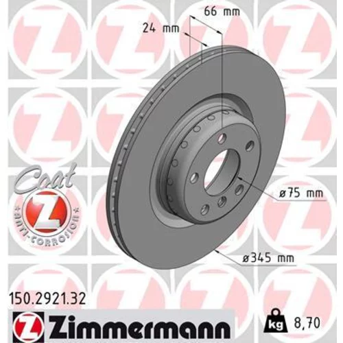 Brzdový kotúč ZIMMERMANN 150.2921.32