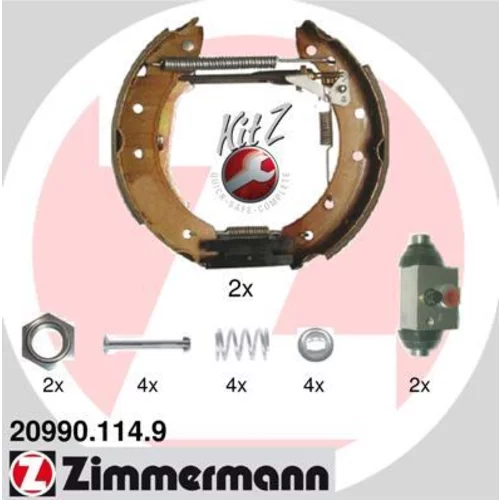 Sada brzdových čeľustí ZIMMERMANN 20990.114.9