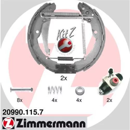 Sada brzdových čeľustí ZIMMERMANN 20990.115.7