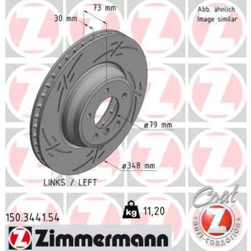 Brzdový kotúč ZIMMERMANN 150.3441.54