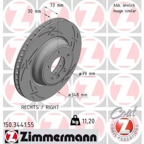 Brzdový kotúč ZIMMERMANN 150.3441.55