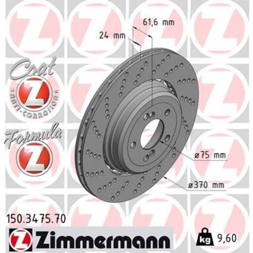 Brzdový kotúč ZIMMERMANN 150.3475.70