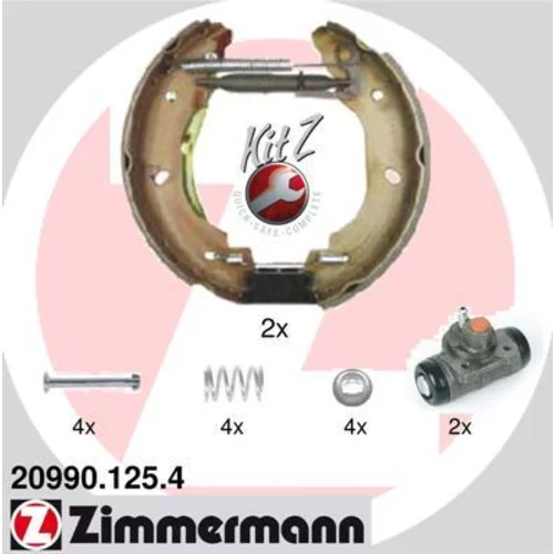 Sada brzdových čeľustí ZIMMERMANN 20990.125.4