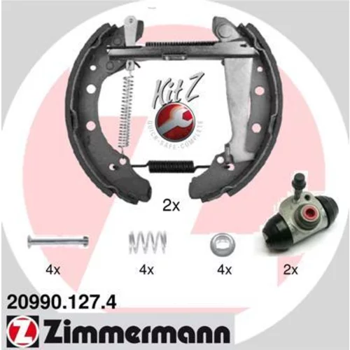 Sada brzdových čeľustí ZIMMERMANN 20990.127.4