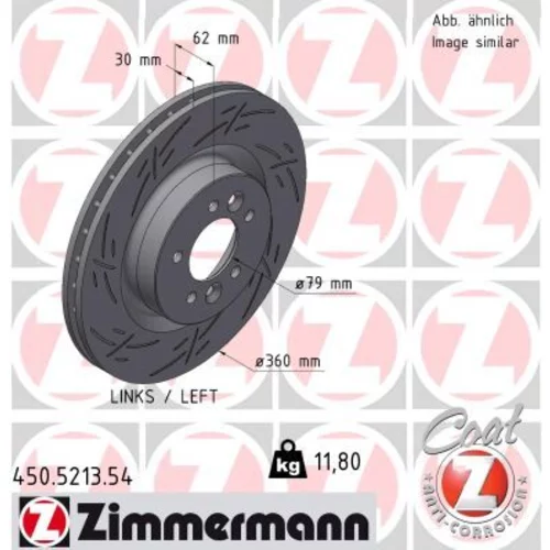 Brzdový kotúč ZIMMERMANN 450.5213.54