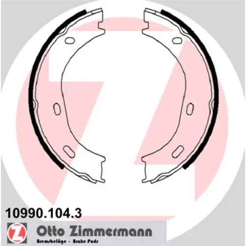 Sada brzd. čeľustí parkov. brzdy ZIMMERMANN 10990.104.3