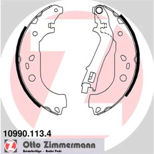 Sada brzdových čeľustí ZIMMERMANN 10990.113.4