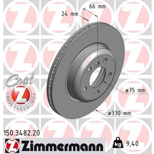 Brzdový kotúč ZIMMERMANN 150.3482.20